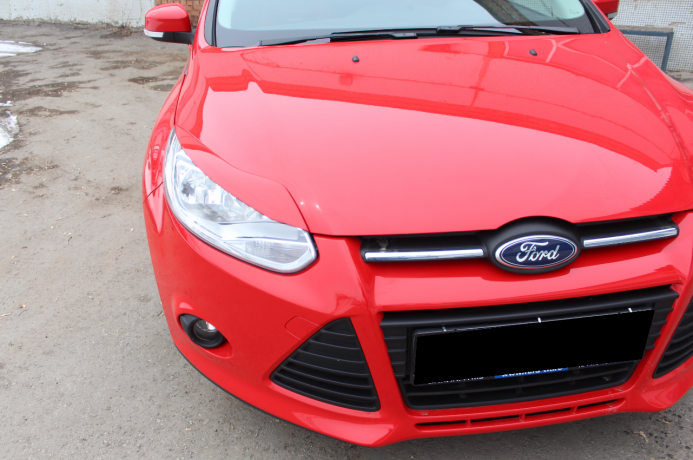 Накладки на фары (реснички) узкие var №2 для Ford Focus 3 (2012-2014) купить недорого с доставкой в Шарья