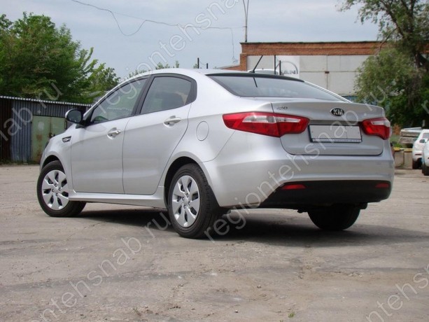 Накладки на пороги для Kia Rio (2010-н.в.) купить недорого с доставкой в Шарья